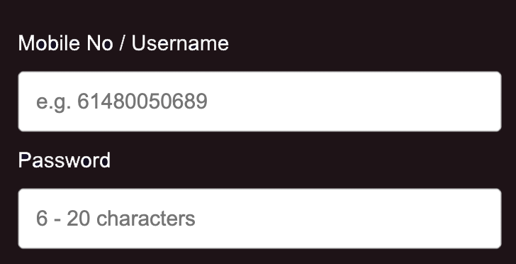 Login
